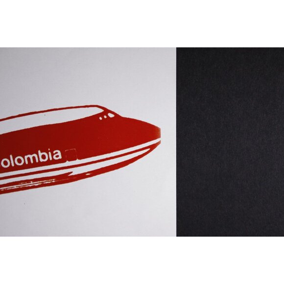 Vintage 11 x 17" Avianca Columbia Airline advertisement test print page x2, - Picture 4 of 4